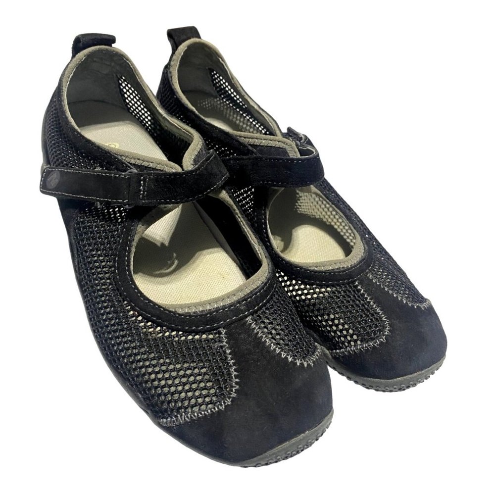 Womens Merrell Ortholite black suede shoes size 9